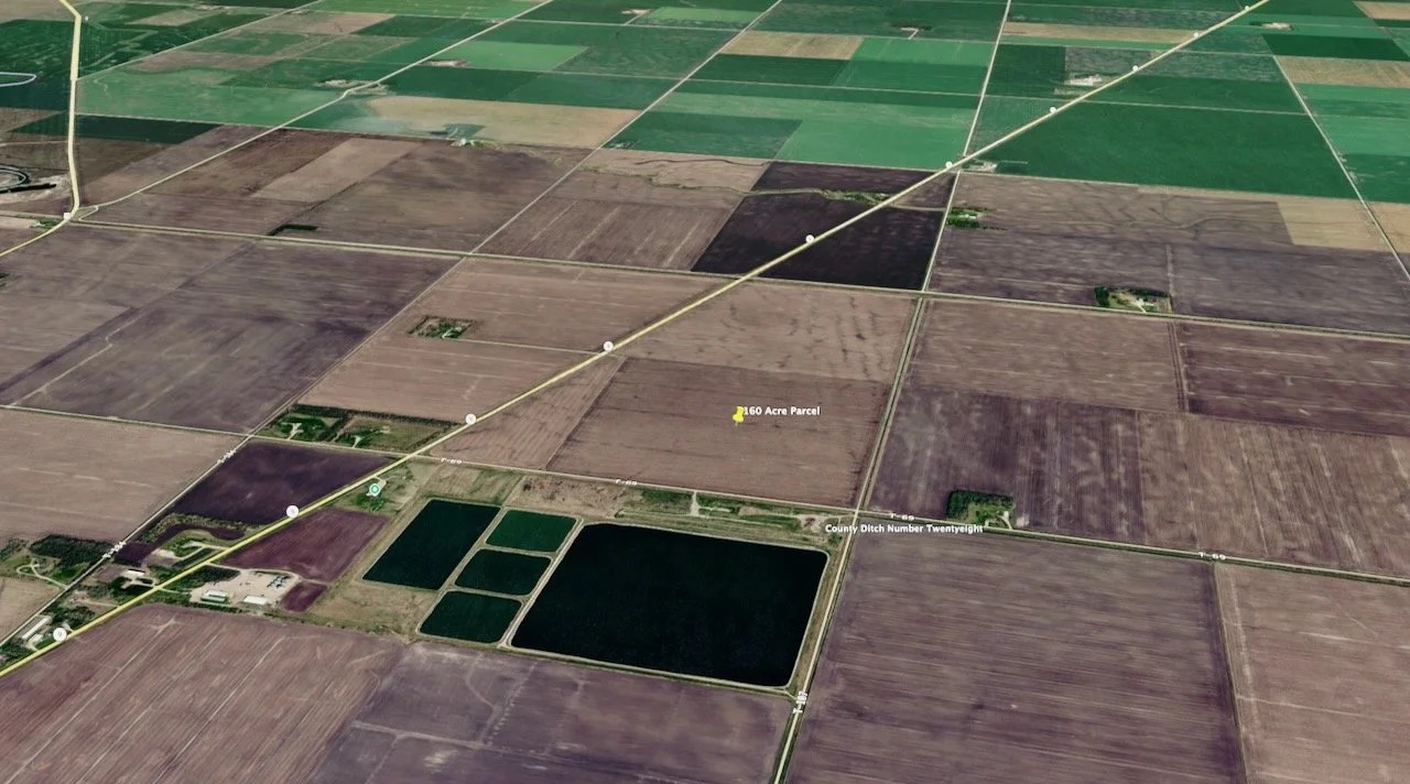Satellite context view near Connelly Township