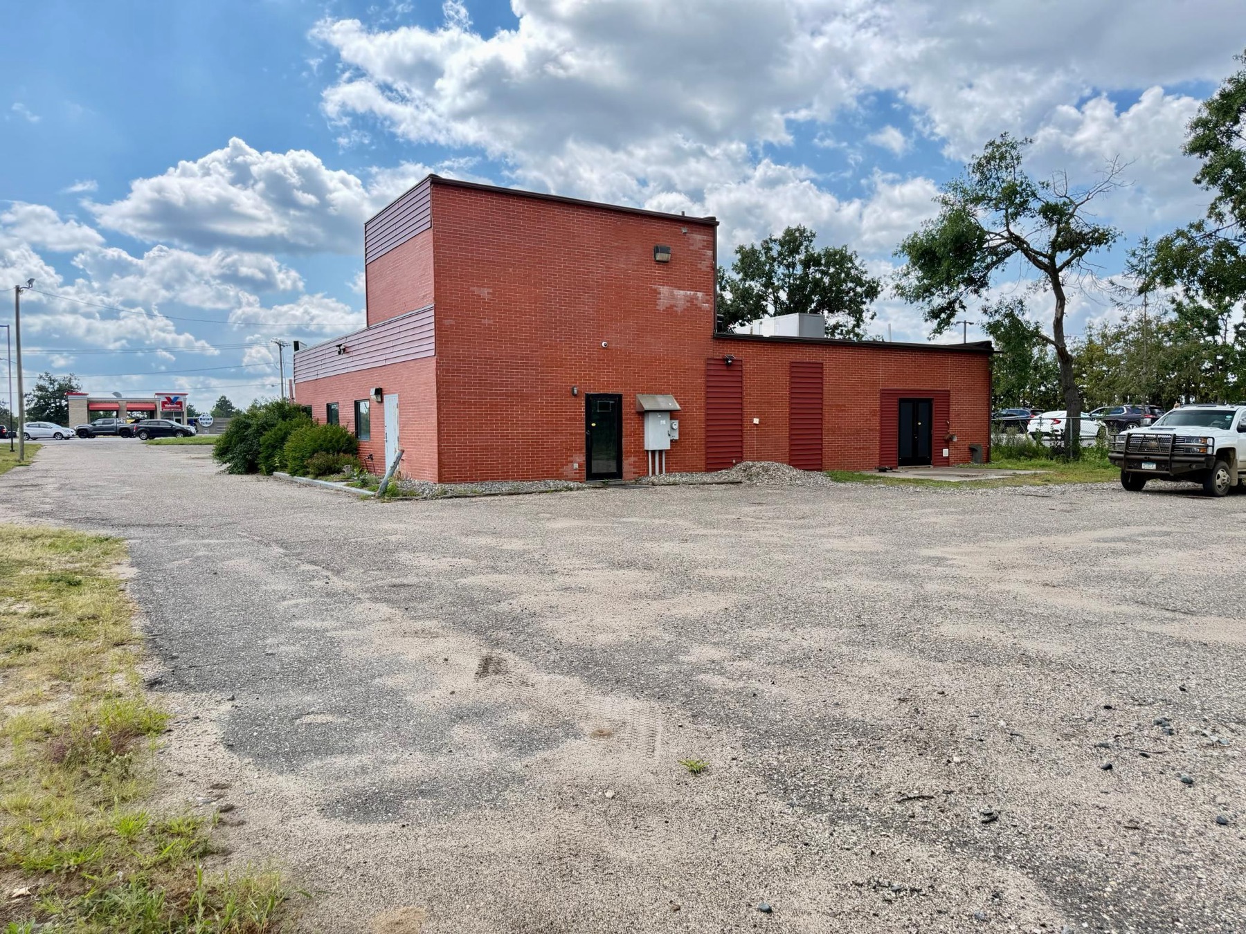 Rear exterior of the building